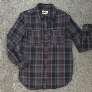 Treasure and Bond Flannel Plaid Casual Button Down Shirt